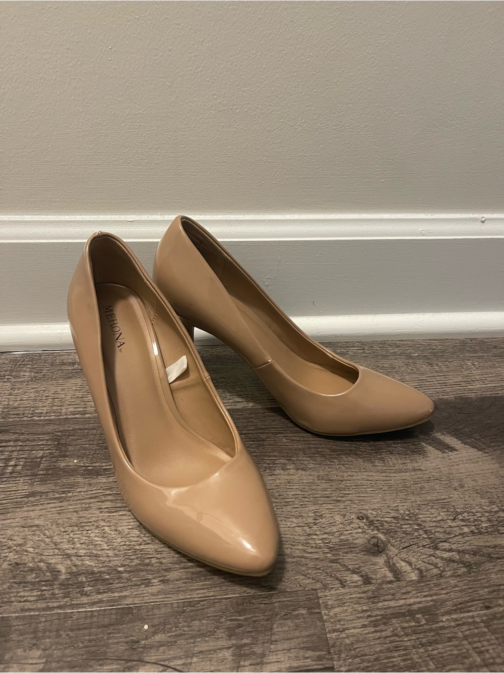 Women’s Merona Nude Patent Pointed-Toe Pumps